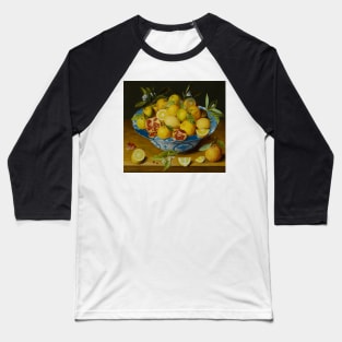 Still Life with Lemons, Oranges and a Pomegranate by Jacob van Hulsdonck Baseball T-Shirt